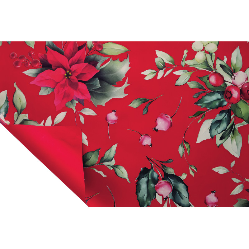Rouleau de papier opaque 40µ - Xmas Flower - Grossiste en emballage pour les pros