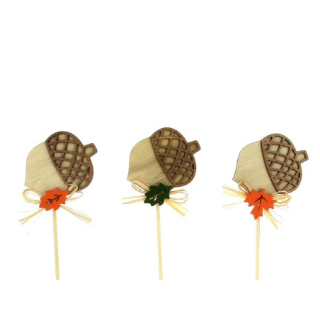 Sachet de 10 pics automne - Glands - Fournisseur d'accessoires de compositions