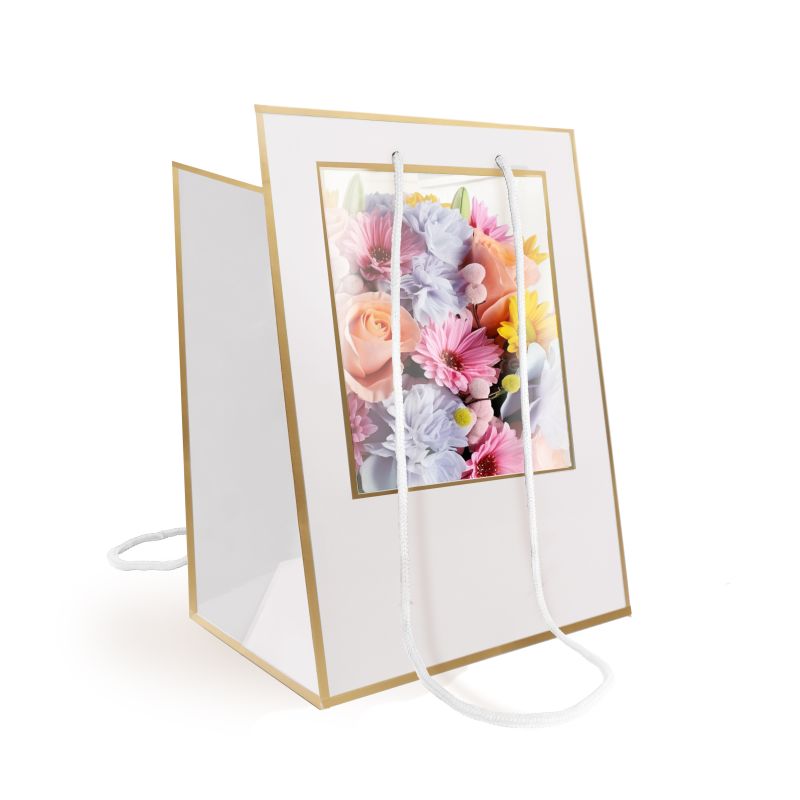 Paquet de 10 sacs 3 couleurs - Médaillon Bouquet