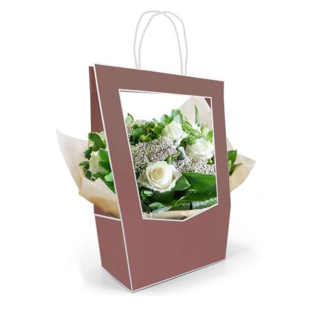 Paquet de 5 sacs médaillon 14x23x38cm plusieurs couleurs - Médila