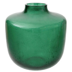 Vase bombé ouverture ressérée - Givre - Fournisseur de verrerie déco