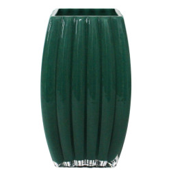 Vase strié en verre - Ecorcé - Grossiste verrerie vase