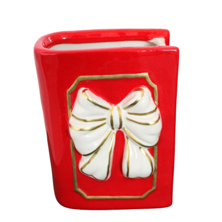 Vase livre rouge - Ouvrage - Grossiste bouquet de fleurs noel