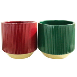 Cache-pot base doré 2 tailles - Basy - Fournisseur pour fleuristes et jardineries
