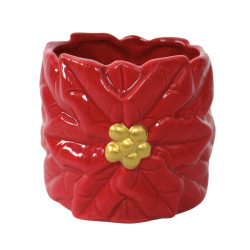 Cache-pot en relief fleur 2 tailles - Perline - Fournisseur pour fleuristes et jardineries