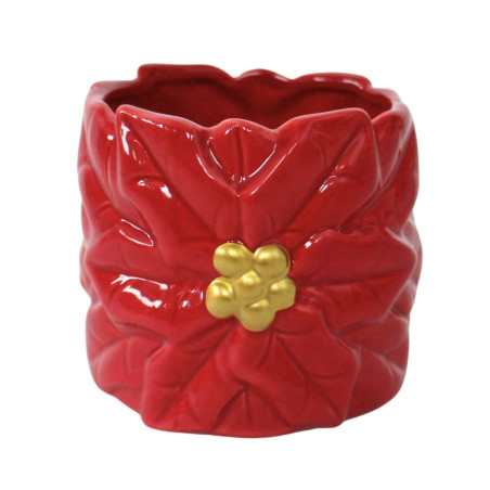 Cache-pot en relief fleur 2 tailles - Perline - Fournisseur pour fleuristes et jardineries