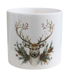Cache-pot décor cerf 2 tailles - Royal - Grossiste fleuristes et jardineries