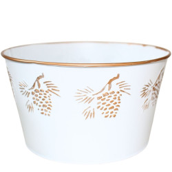Coupe en zinc - Pomme de pin - Fournisseur fleuriste jardinerie
