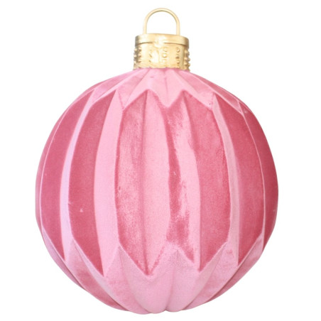 Boule géante en velours à poser - Nuage - Fournisseur grosse déco noel