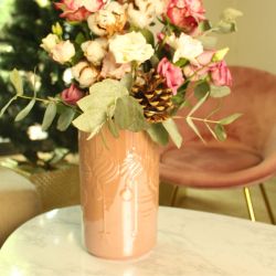 Vase rose nacré - Dolomite