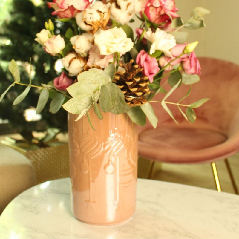 Vase rose nacré - Dolomite