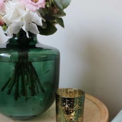 Vase bombé ouverture ressérée - Givre