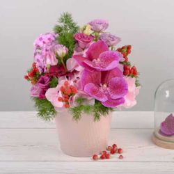 Cache-pot rond en zinc - Cupcake