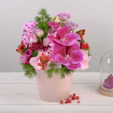Cache-pot rond en zinc - Cupcake