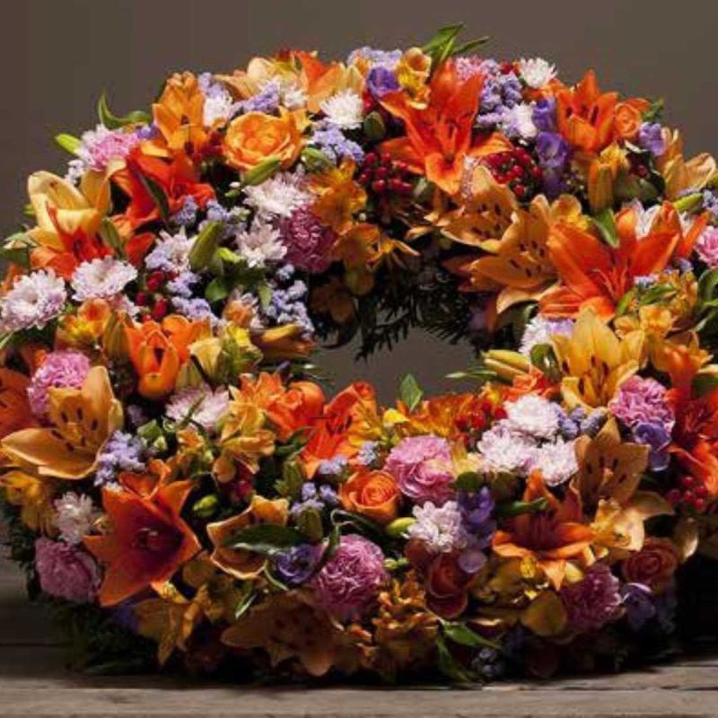 Paquet de 2 couronnes 60cm OASIS® EYCHENNE® ALL BLACK