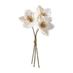 Hellebore artificielle 28cm 2 couleurs