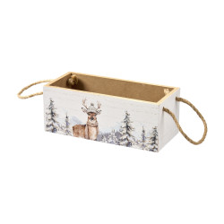 Ensemble de 3 boites en bois avec anses - Grossiste déco de Noël