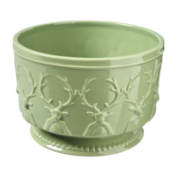 Coupe renne vert - Roselin - Grossiste déco de Noël