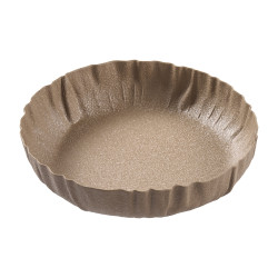 Plateau en métal bord irregulier taupe 3 tailles - Elixir - Grossist