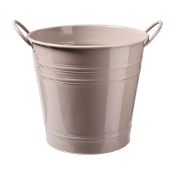Seau en métal avec poignées 2 tailles - Signature - Grossiste déco d