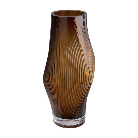 Vase brun 31cm - Bulbe - Grossiste déco de Noël