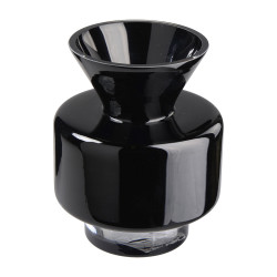 Vase bulbe noir 2 tailles - Gourmand - Grossiste déco de Noël