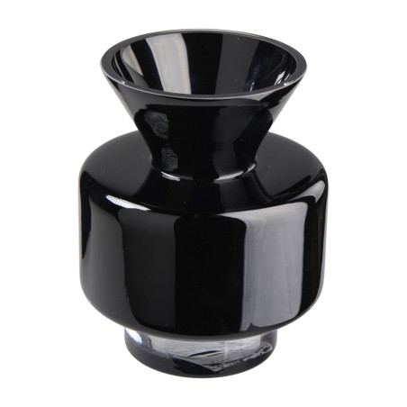 Vase bulbe noir 2 tailles - Gourmand - Grossiste déco de Noël