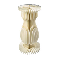 Colonne en papier crème 2 tailles - Merry - Grossiste déco de Noël