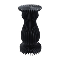 Colonne en papier noir 2 tailles - Merry - Grossiste déco de Noël