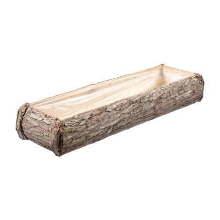 Jardinière en bois blanchi 2 tailles - Spark - Grossiste déco de Noë