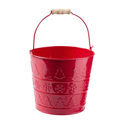 Lot de 3 seaux en métal avec poignée - Bankise - Grossiste déco de N