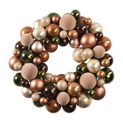 Couronne de boules - Couro - Grossiste déco de Noël
