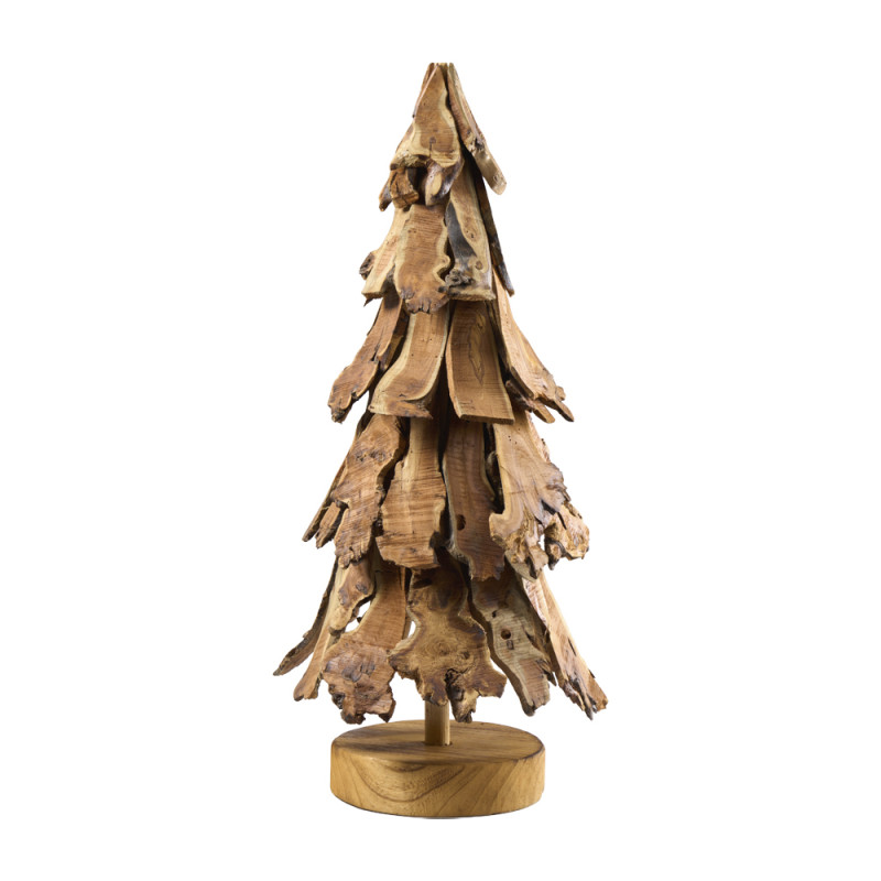 Sapin en bois sur socle 2 tailles - Impérial - Grossiste déco de Noë