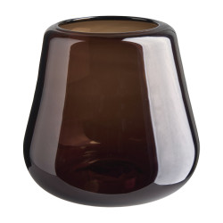 Vase en verre brun foncé - Prestige - Grossiste déco de Noël
