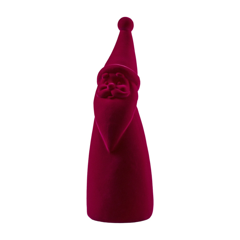 Père noel floqué 46cm 2 couleurs - Revage - Grossiste déco de Noël