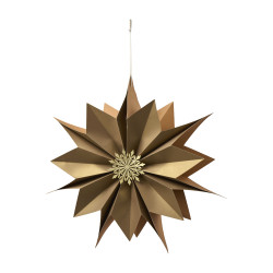 Etoile en papier 60cm 2 couleurs - Précy - Grossiste déco de Noël