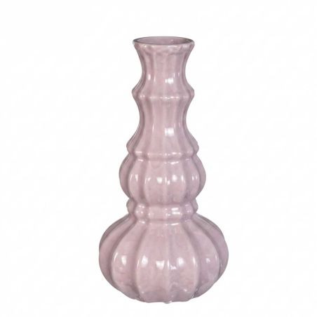 Vase soliflor rose pâle 2 tailles - Delphi