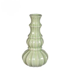 Vase soliflor vert doux 2 tailles - Delphi
