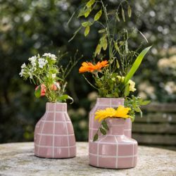 Vase en grès rose - Mozaïc