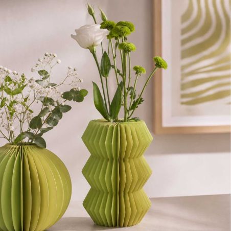 Vase en papier avec tube central - Folding