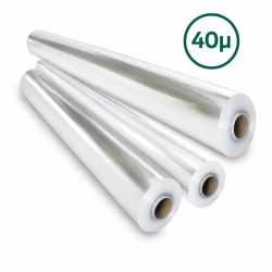 Rouleau de polypro neutre 40µ 3 tailles