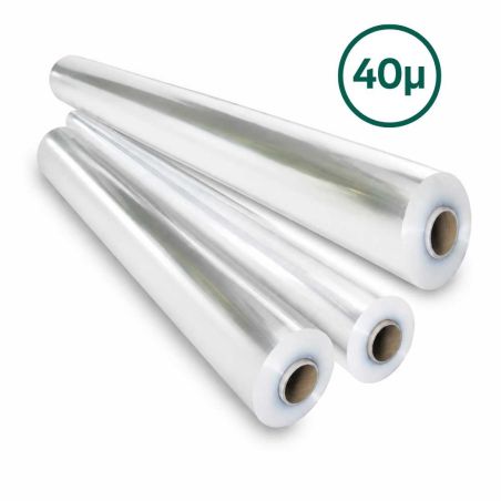 Rouleau de polypro neutre 40µ 3 tailles