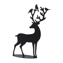 Ensemble de 2 cerfs en métal - Celebria - Grossiste déco de Noël