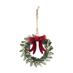 Paquet de 6 couronnes en feutrine - Grossiste déco de Noël