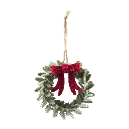 Paquet de 6 couronnes en feutrine - Grossiste déco de Noël