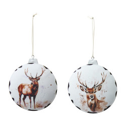 Sachet de 6 médaillons cerf en métal - Doréa - Grossiste déco de Noë