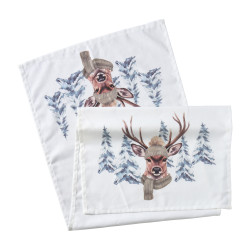 Chemin de table tissu - Zephyr - Grossiste déco de Noël