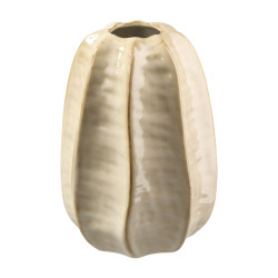 Vase avec col étroit crème 2 tailles - Cèdre - Grossiste déco de Noë