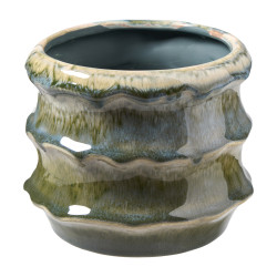 Cache-pot structuré 3 tailles - Holly - Grossiste déco de Noël
