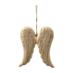 Sachet de 2 ailes en bois à suspendre H. 22cm - Shine - Grossiste dé